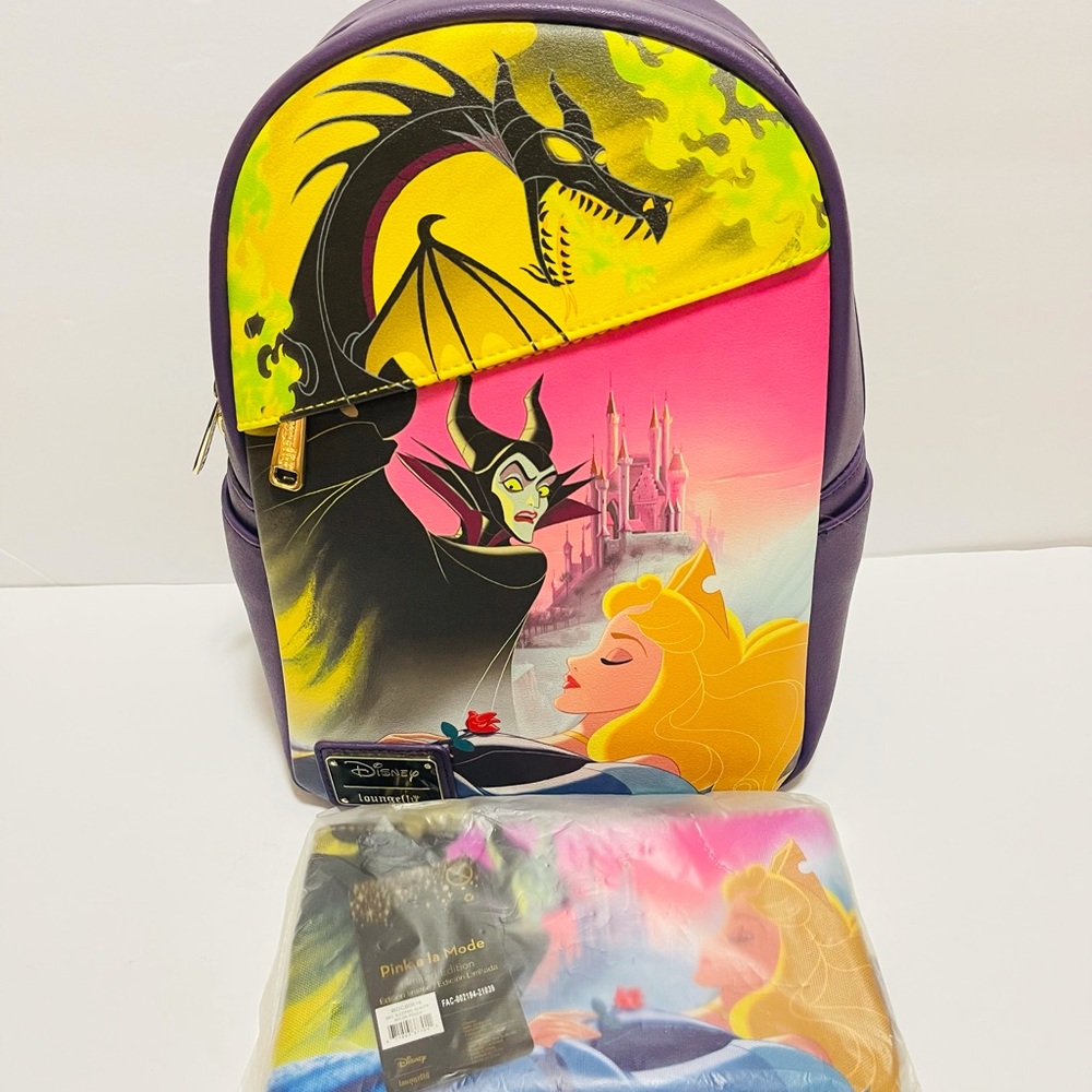 Disney dec aurora maleficent loungefly backpack
